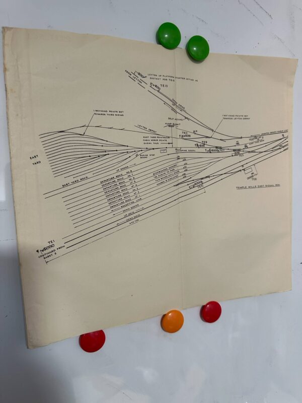 Original 'New Signalling' Track Diagrams between Temple Mills East & more - 1958 - Image 2